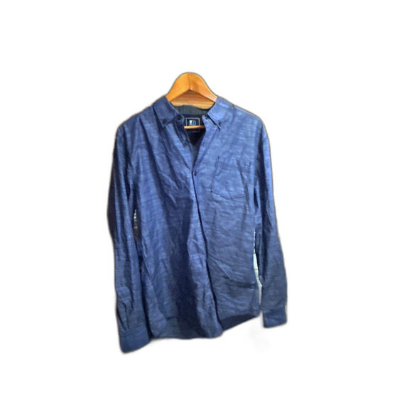 MB Studio Los Angeles Blue Denim Shirt Large - Picture 2 of 7